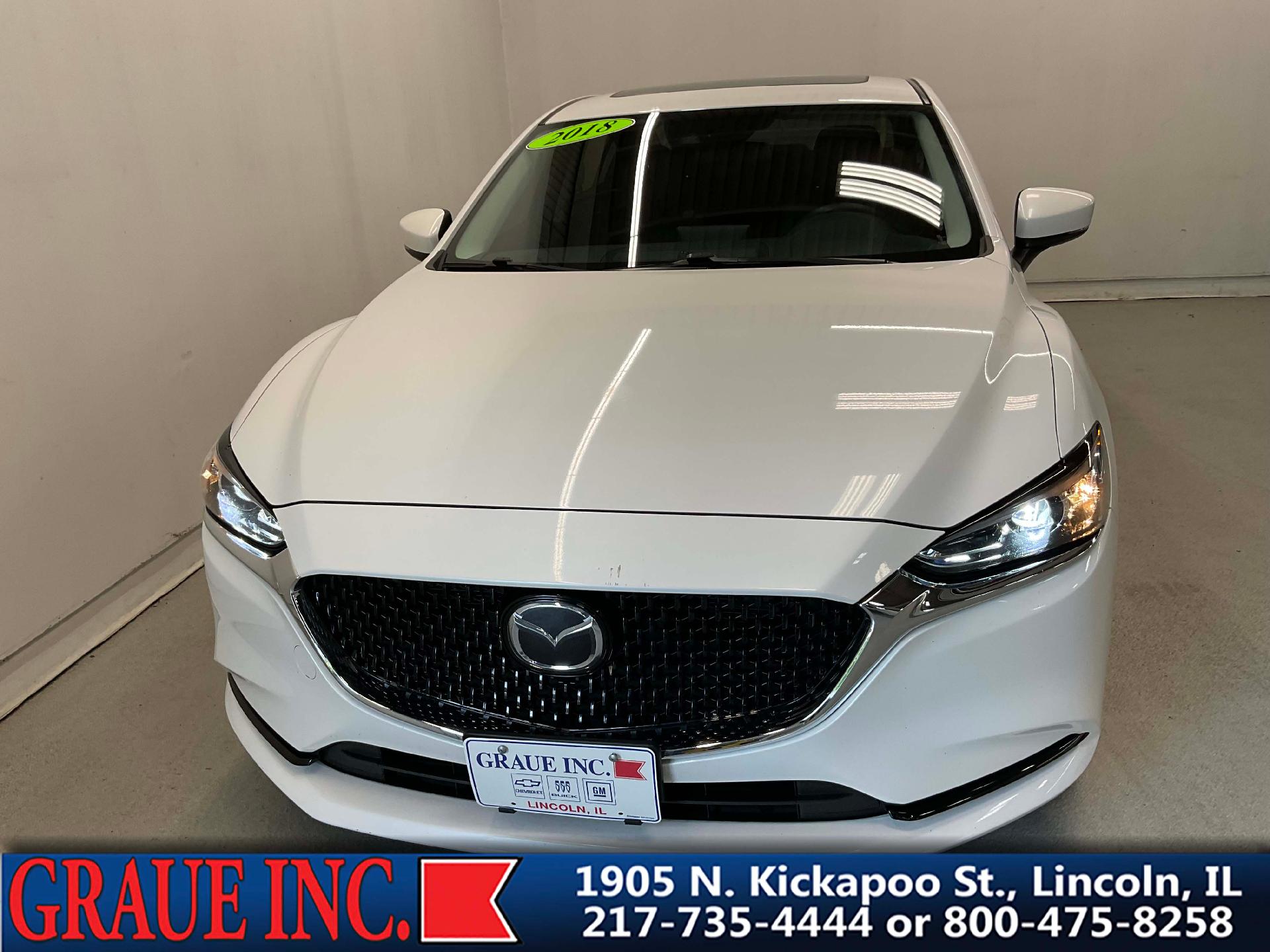 Used 2018 Mazda Mazda6 Touring with VIN JM1GL1VM4J1322725 for sale in Lincoln, IL