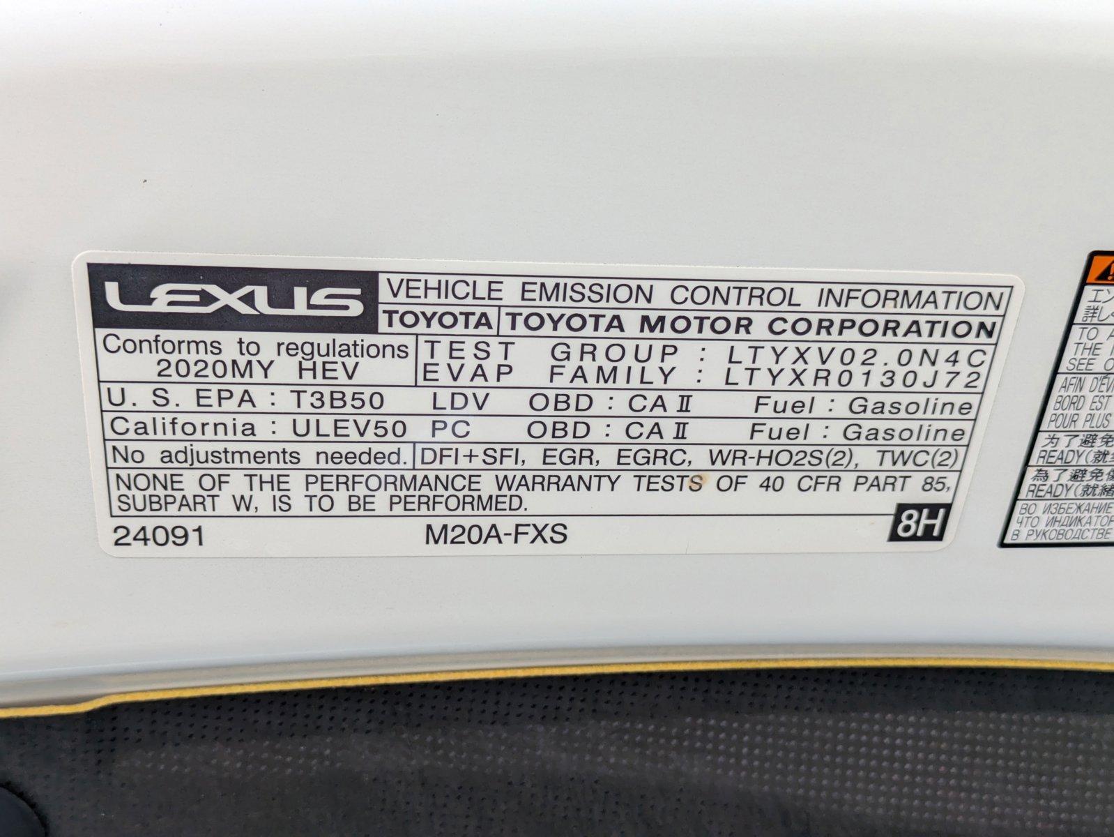 2020 Lexus UX 250h Vehicle Photo in Tustin, CA 92782