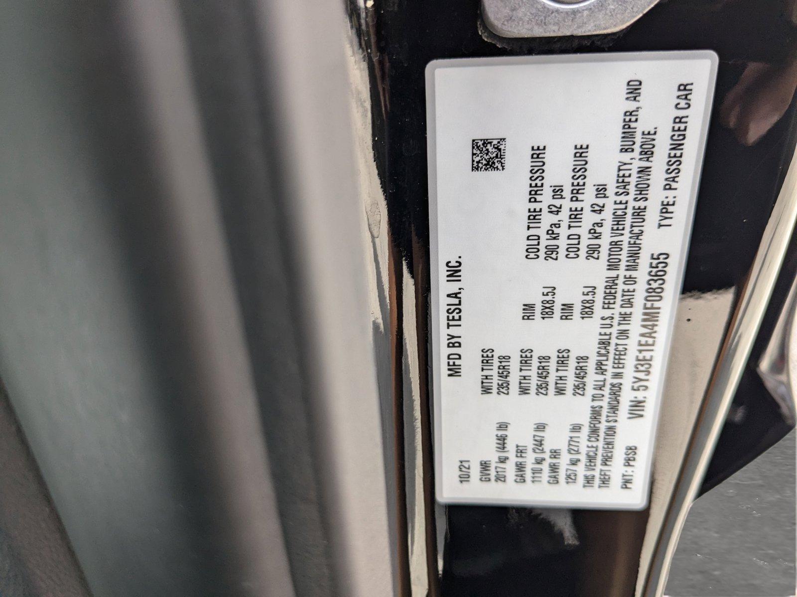 2021 Tesla Model 3 Vehicle Photo in MIAMI, FL 33134-2699