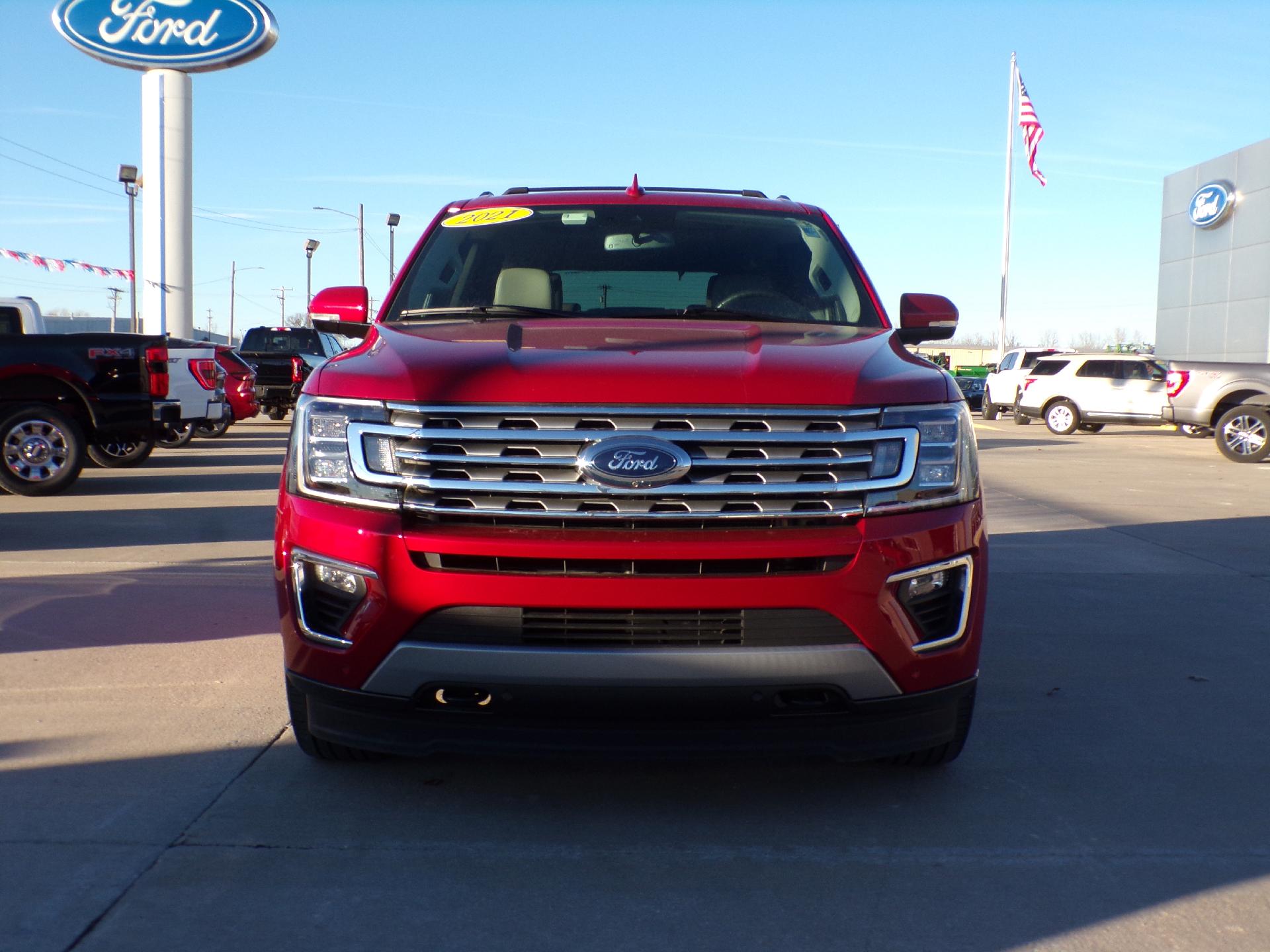 Used 2021 Ford Expedition Limited with VIN 1FMJU2AT5MEA45971 for sale in Iola, KS