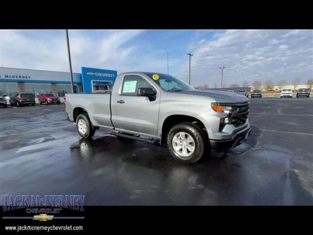 Certified 2023 Chevrolet Silverado 1500 Work Truck with VIN 3GCNAAEK3PG291229 for sale in Tully, NY