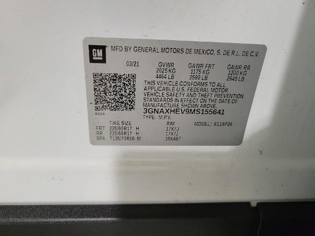 2021 Chevrolet Equinox Vehicle Photo in JOLIET, IL 60435-8135