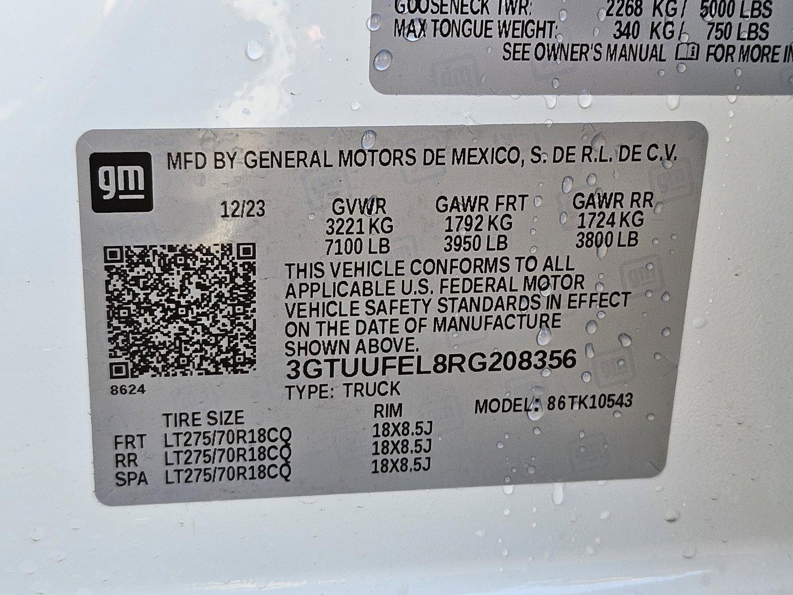 2024 GMC Sierra 1500 Vehicle Photo in HENDERSON, NV 89014-6702