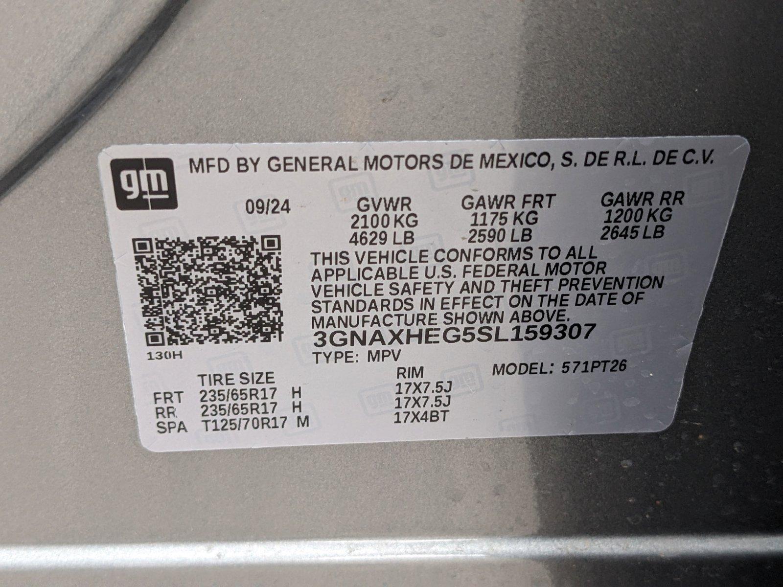 2025 Chevrolet Equinox Vehicle Photo in GREENACRES, FL 33463-3207