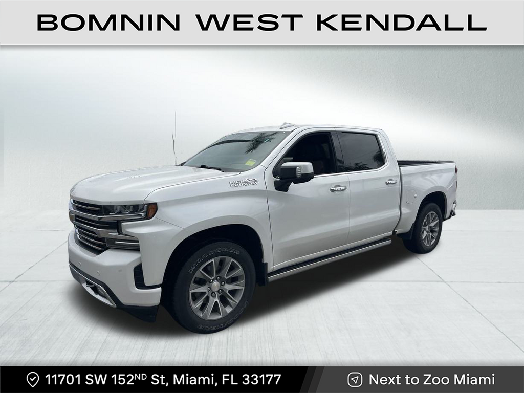 Used 2020 Chevrolet Silverado 1500 High Country with VIN 1GCUYHEL9LZ186066 for sale in Miami, FL