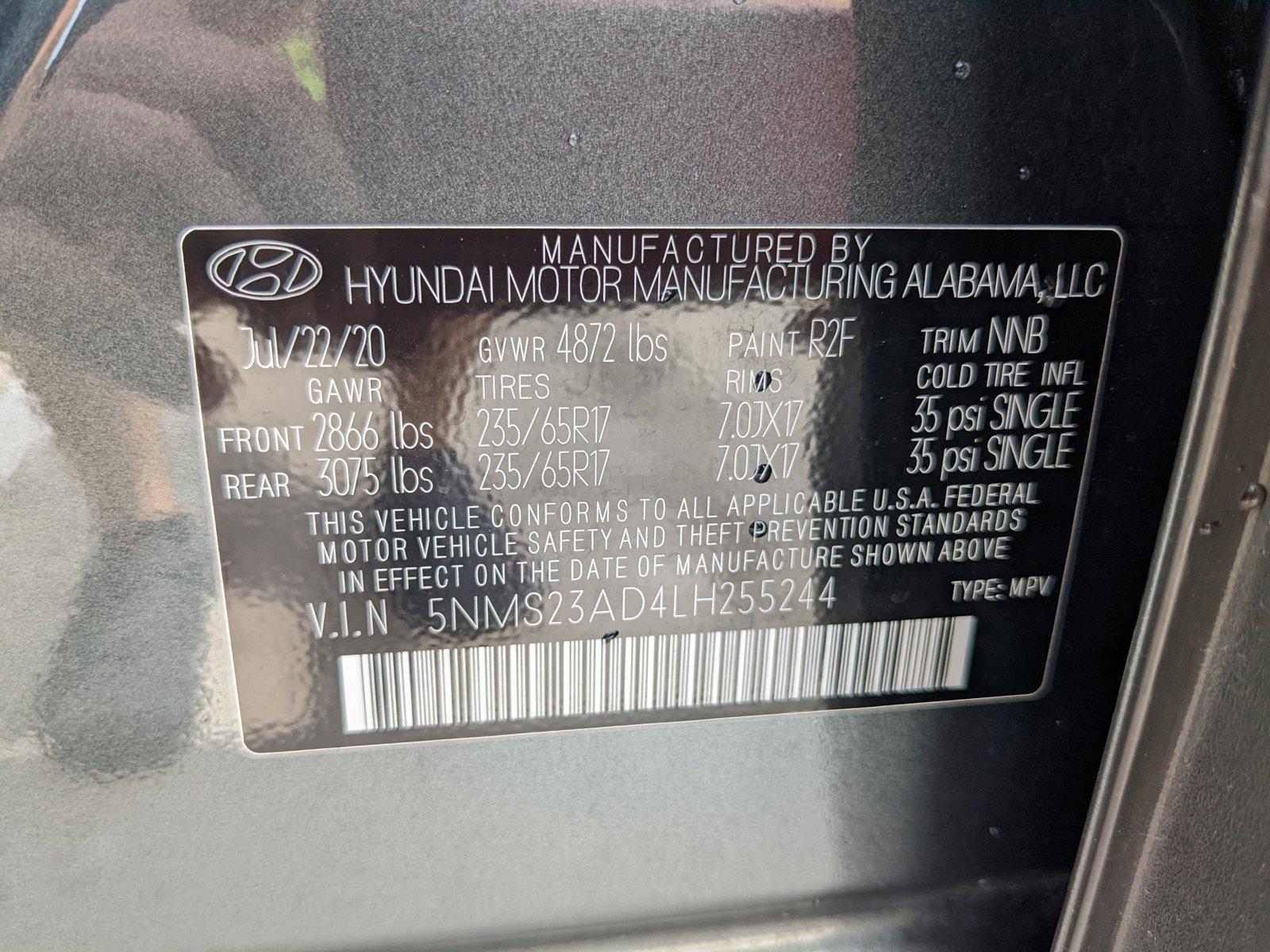 2020 Hyundai SANTA FE Vehicle Photo in Davie, FL 33331