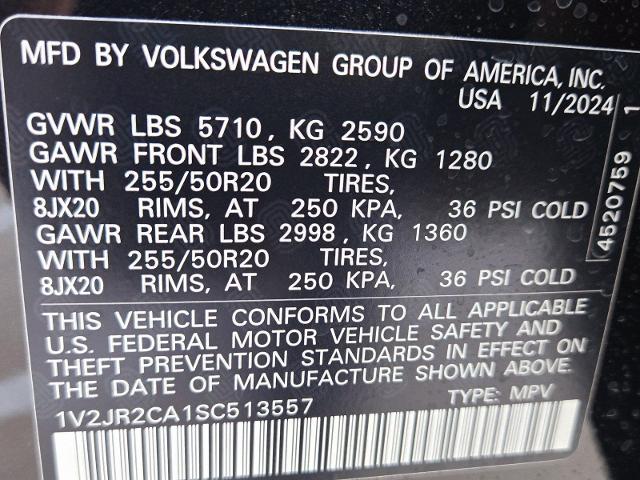 2025 Volkswagen Atlas Vehicle Photo in WEATHERFORD, TX 76087