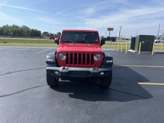 Used 2019 Jeep Wrangler Unlimited Sport S with VIN 1C4HJXDN9KW596255 for sale in Aurora, MO