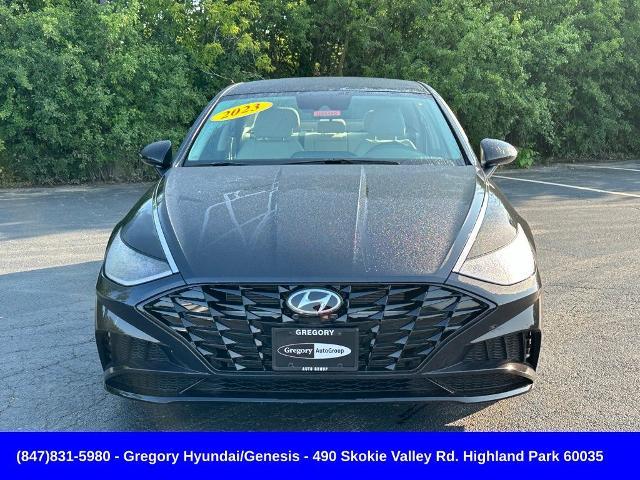 Certified 2023 Hyundai Sonata SEL with VIN KMHL64JA0PA323393 for sale in Highland Park, IL