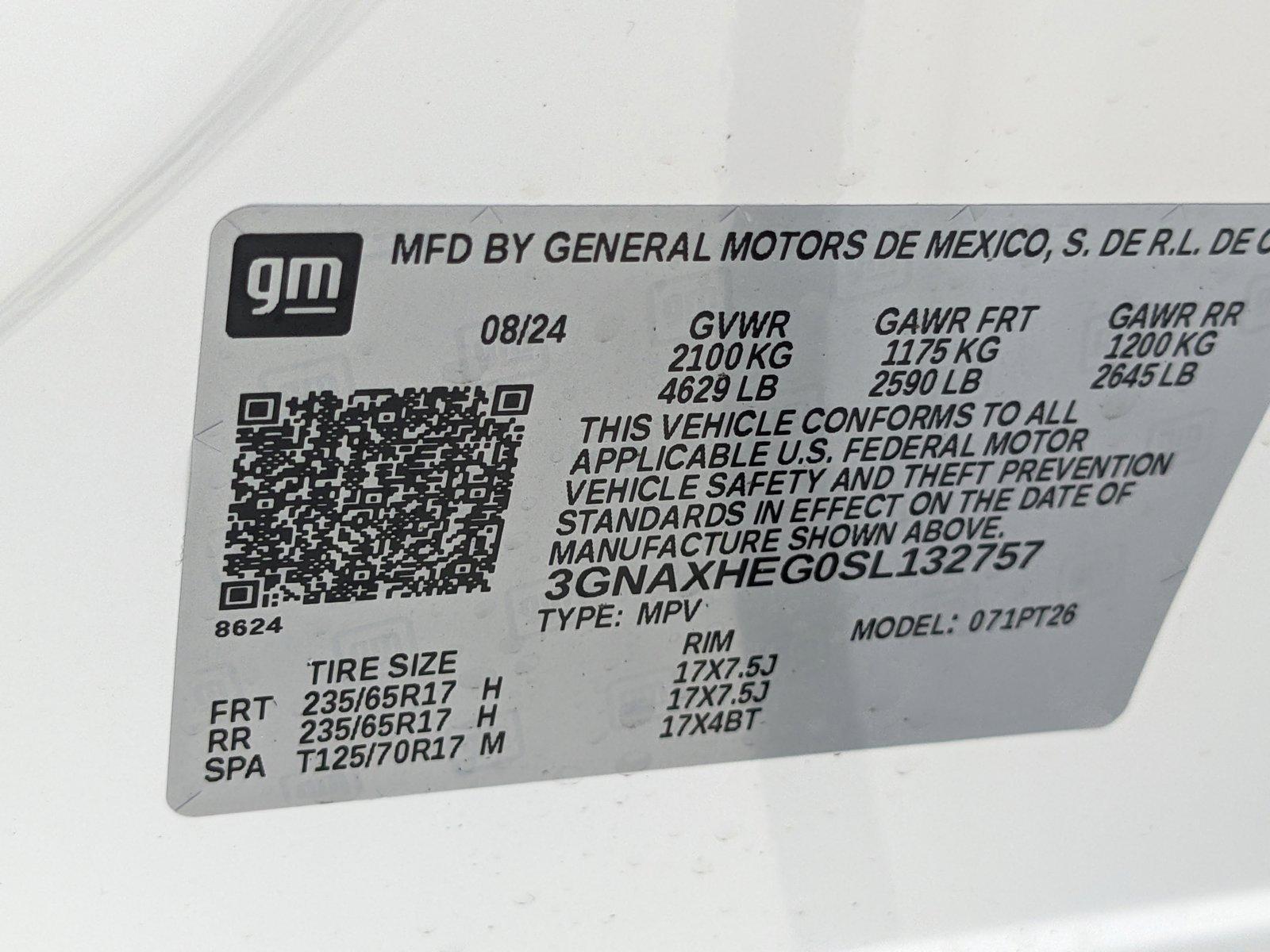 2025 Chevrolet Equinox Vehicle Photo in MIAMI, FL 33172-3015