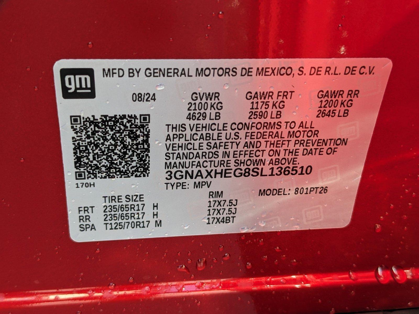 2025 Chevrolet Equinox Vehicle Photo in GREENACRES, FL 33463-3207