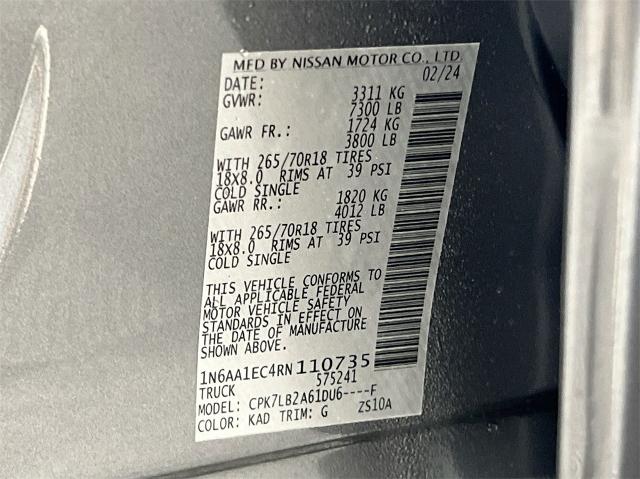 2024 Nissan Titan Vehicle Photo in Tulsa, OK 74129