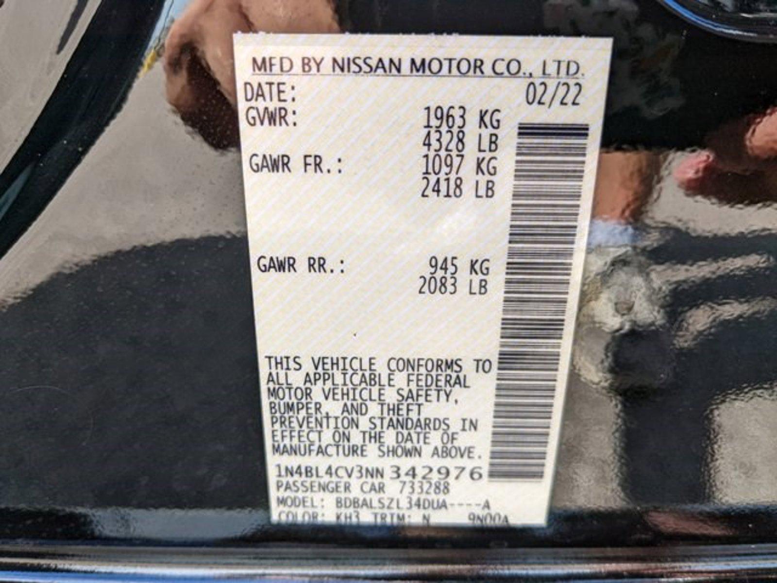 2022 Nissan Altima Vehicle Photo in Tampa, FL 33614