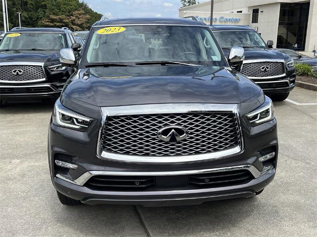 Certified 2023 INFINITI QX80 Luxe with VIN JN8AZ2AF8P9755089 for sale in Union City, GA