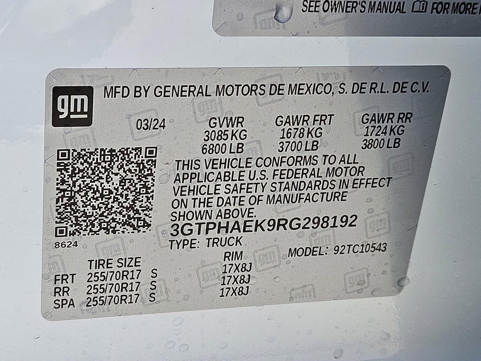 2024 GMC Sierra 1500 Vehicle Photo in HENDERSON, NV 89014-6702