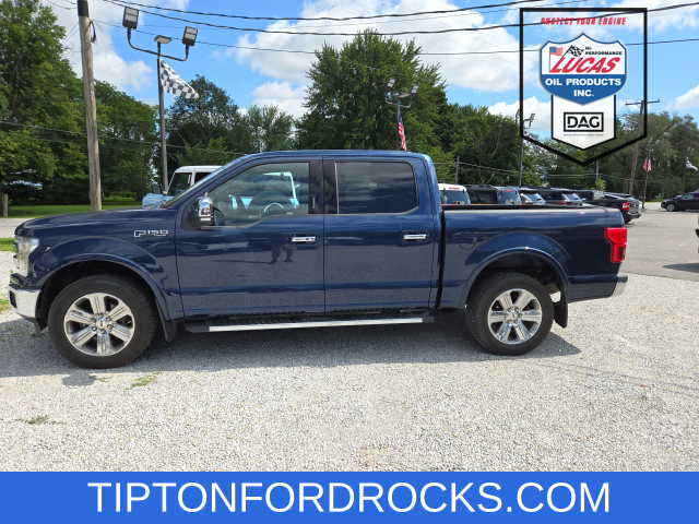 Used 2020 Ford F-150 Lariat with VIN 1FTEW1E58LKF43314 for sale in Tipton, IN