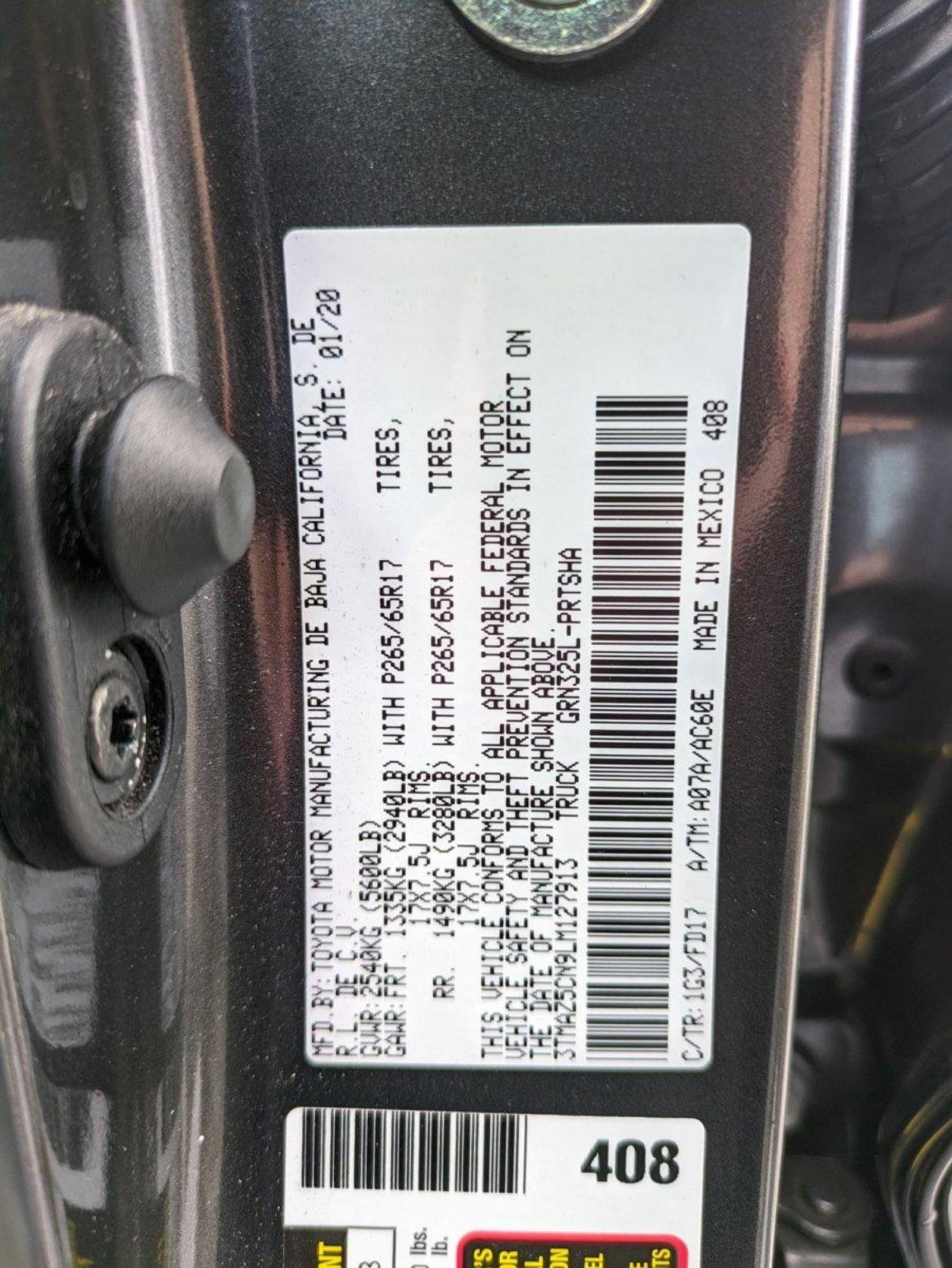 2020 Toyota Tacoma 2WD Vehicle Photo in Sanford, FL 32771