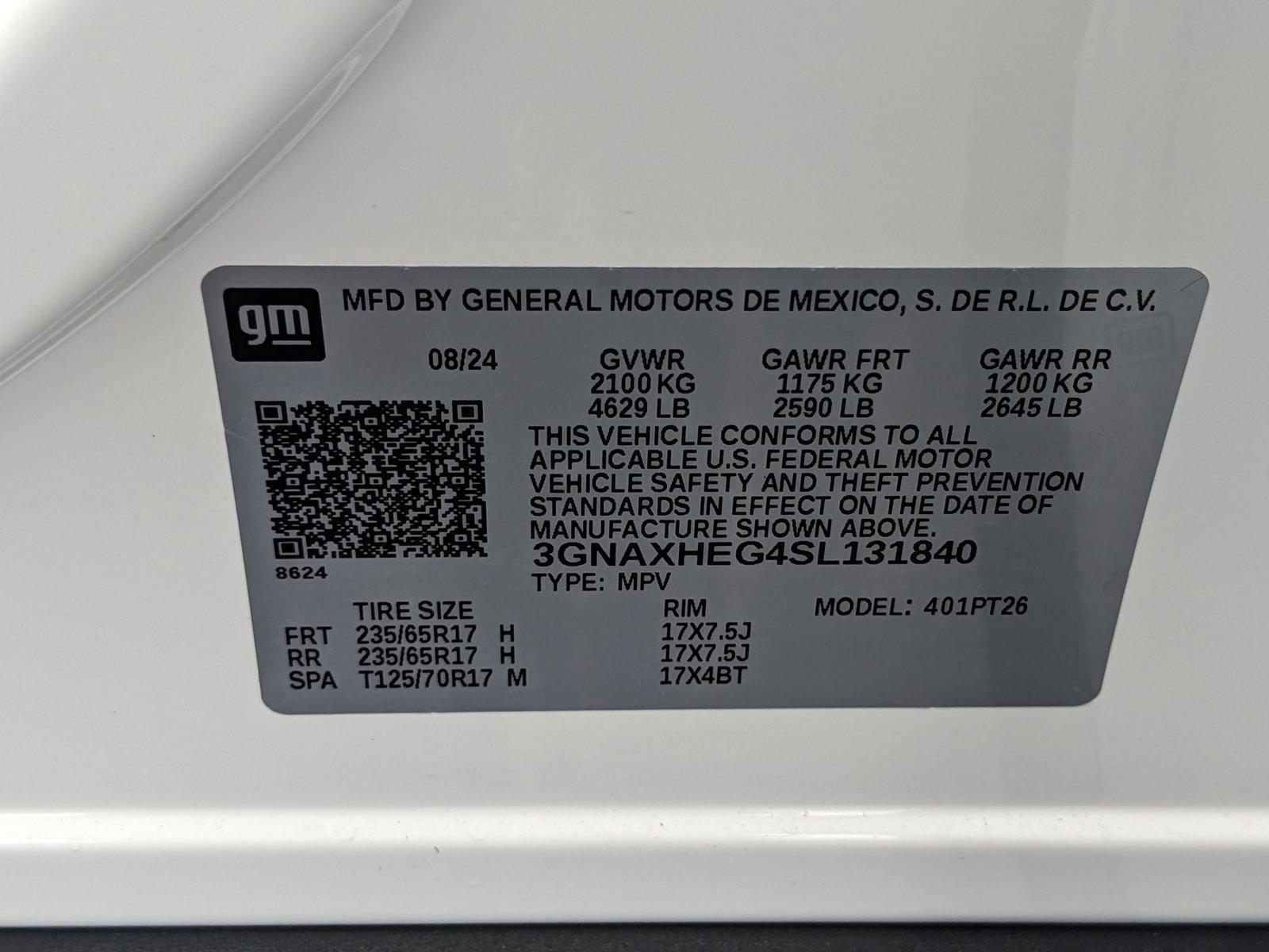 2025 Chevrolet Equinox Vehicle Photo in GREENACRES, FL 33463-3207