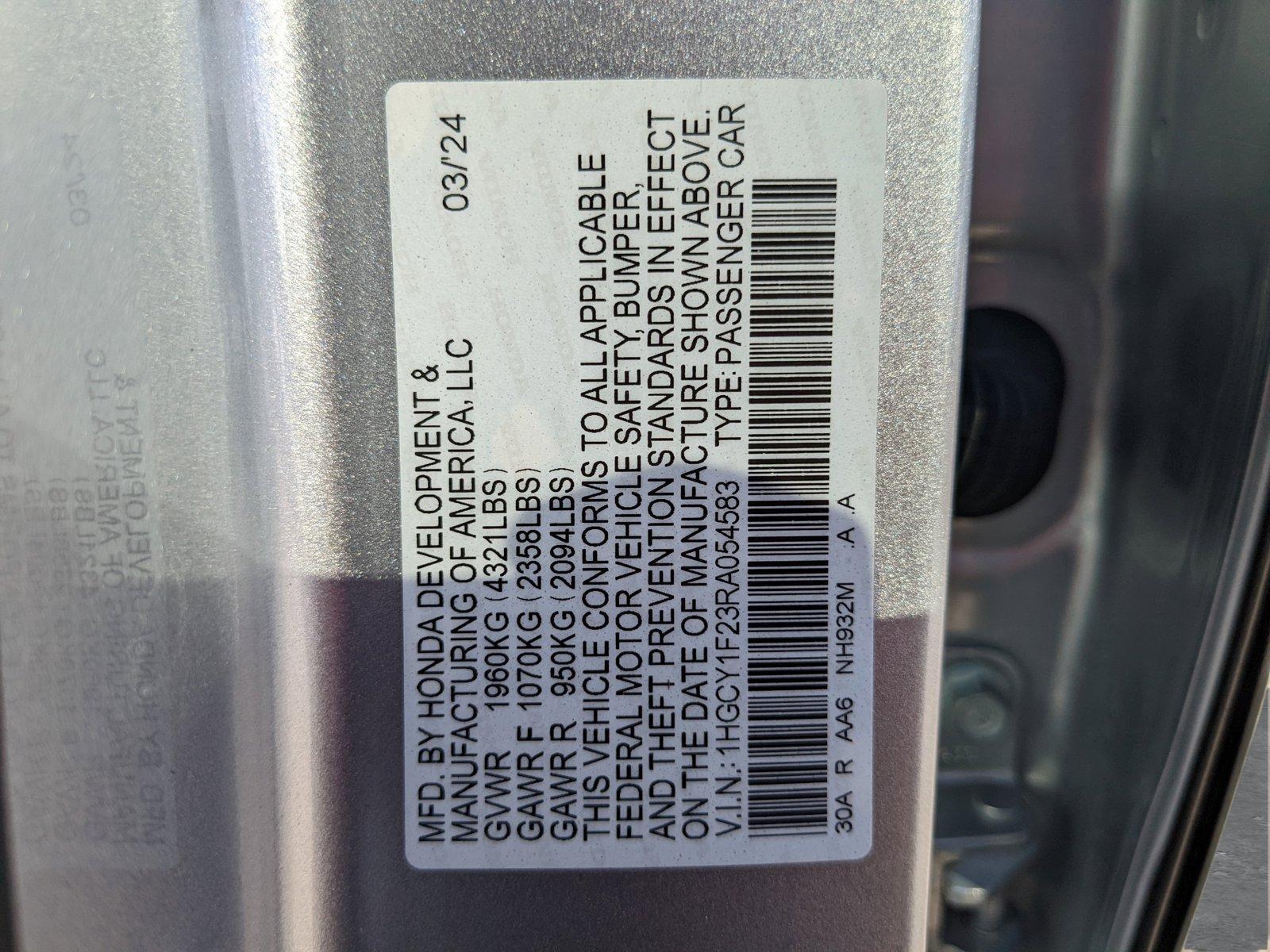 2024 Honda Accord Sedan Vehicle Photo in Davie, FL 33331