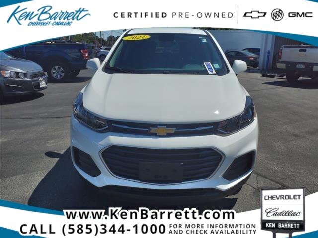 Certified 2021 Chevrolet Trax LS with VIN KL7CJKSB8MB302373 for sale in Batavia, NY