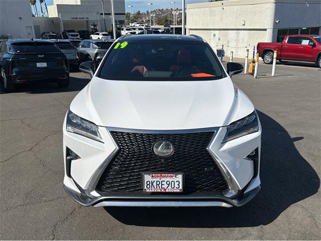 Used 2019 Lexus RX 350 F SPORT with VIN 2T2BZMCA9KC193330 for sale in San Diego, CA