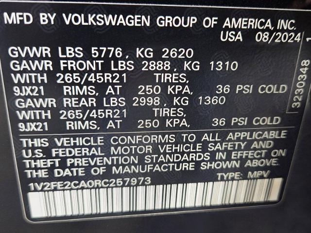 2024 Volkswagen Atlas Cross Sport Vehicle Photo in WEATHERFORD, TX 76087