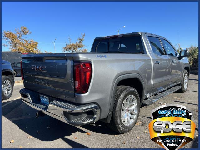 Certified 2021 GMC Sierra 1500 SLT with VIN 1GTU9DED1MZ175224 for sale in Freeport, NY