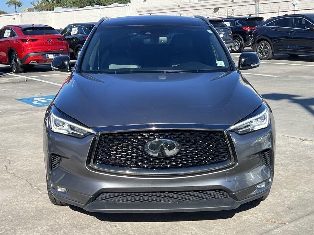 Certified 2021 INFINITI QX50 Luxe with VIN 3PCAJ5BB2MF117390 for sale in Union City, GA