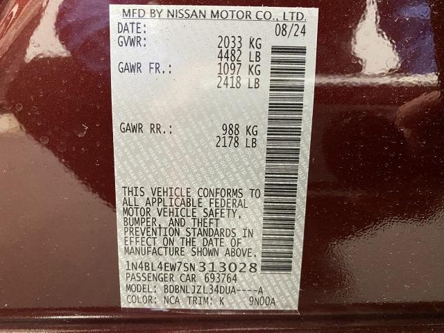 2025 Nissan Altima Vehicle Photo in Appleton, WI 54913