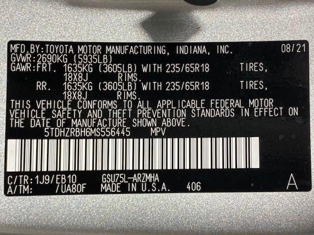 2021 Toyota Highlander Vehicle Photo in BROCKTON, MA 02301-7113