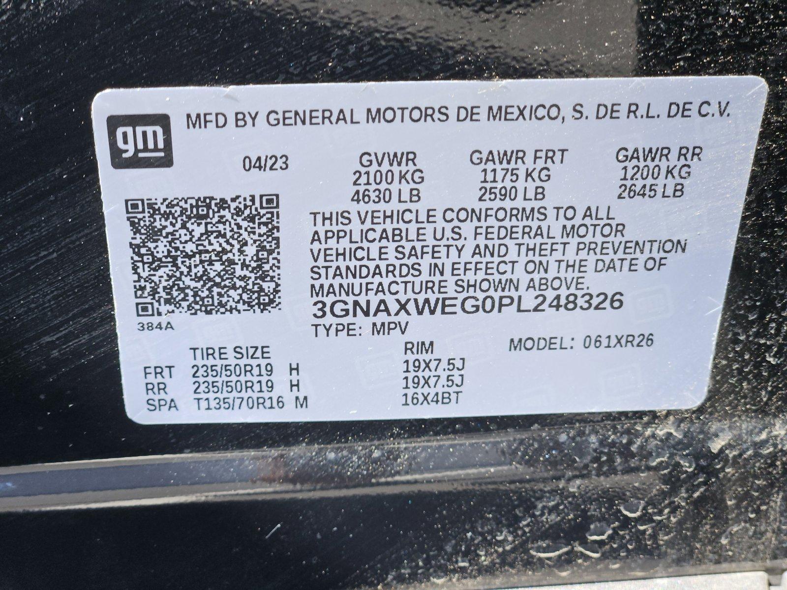 2023 Chevrolet Equinox Vehicle Photo in GILBERT, AZ 85297-0446