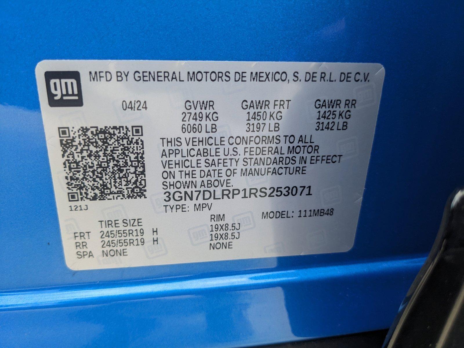 2024 Chevrolet Equinox EV Vehicle Photo in HOUSTON, TX 77034-5009