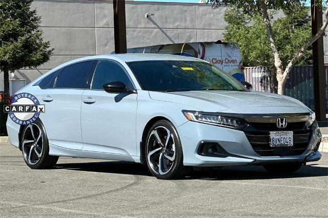 Used 2021 Honda Accord Sport with VIN 1HGCV1F34MA044350 for sale in Vacaville, CA