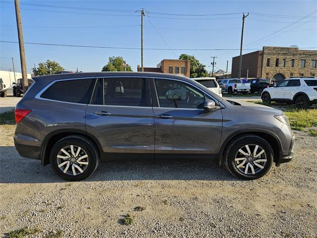 Used 2021 Honda Pilot EX-L with VIN 5FNYF5H54MB030608 for sale in Jacksboro, TX