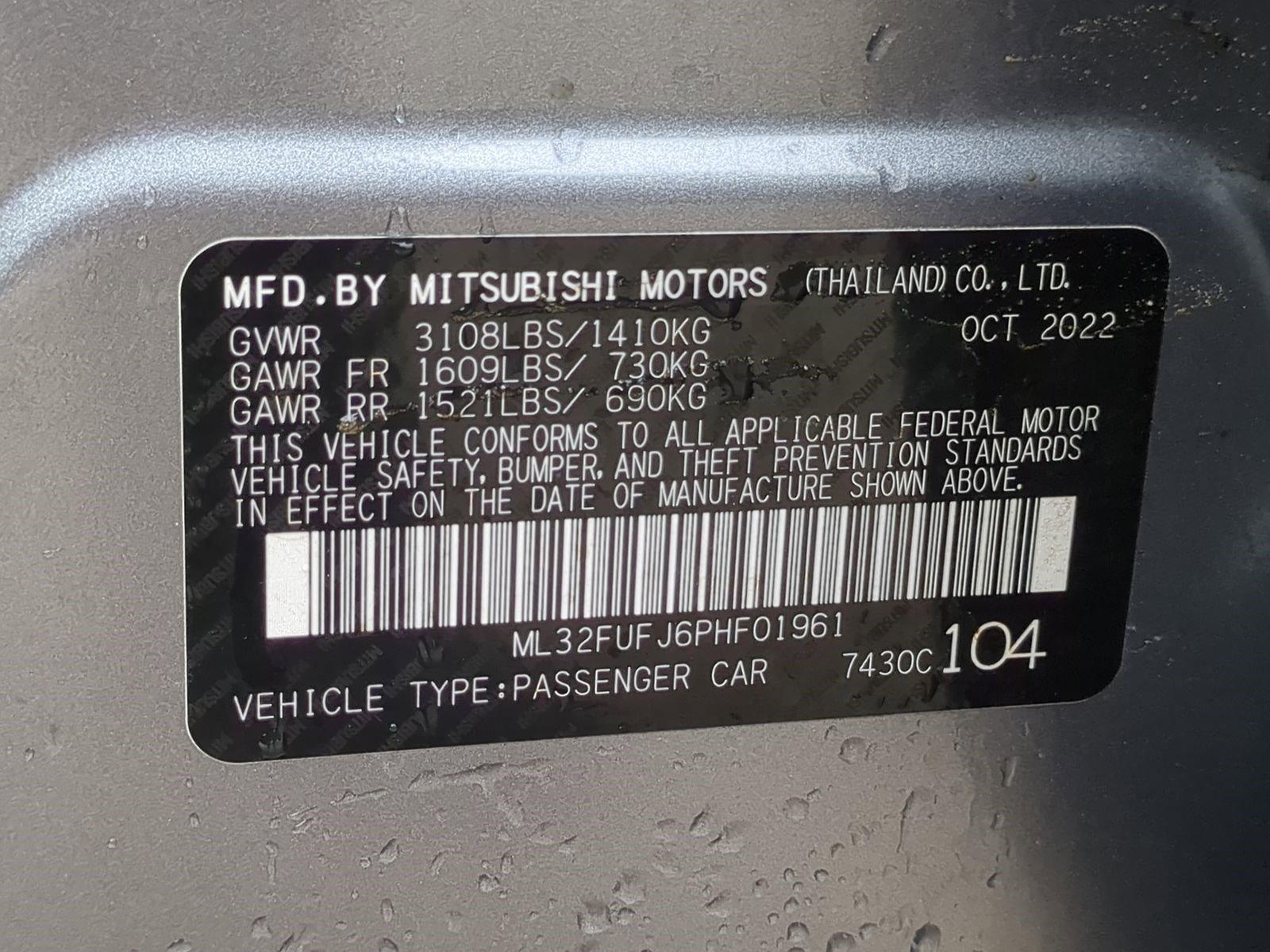 2023 Mitsubishi Mirage G4 Vehicle Photo in Ft. Myers, FL 33907