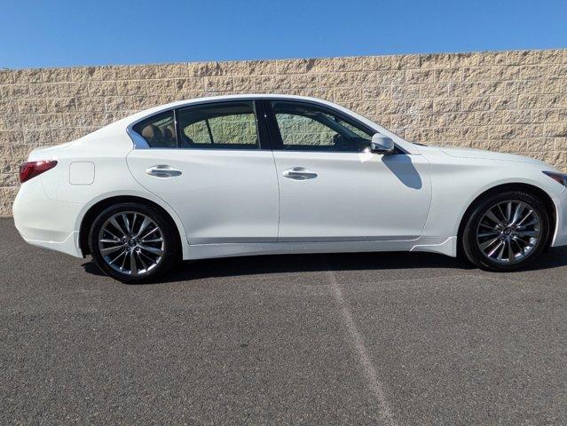 Certified 2023 INFINITI Q50 LUXE with VIN JN1EV7BP2PM510964 for sale in Benton, AR