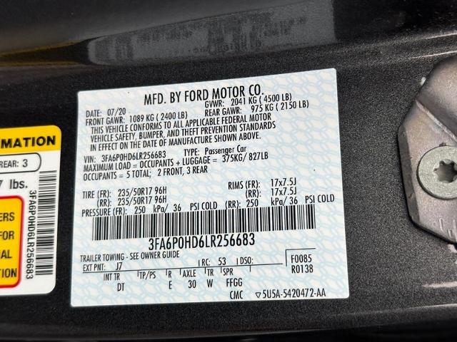 2020 Ford Fusion Vehicle Photo in COLUMBIA, MO 65203-3903