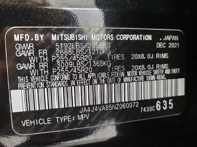 2022 Mitsubishi Outlander Vehicle Photo in APPLETON, WI 54914-4656