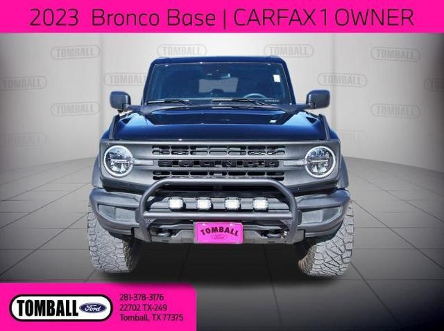 Used 2023 Ford Bronco 4-Door Base with VIN 1FMDE5BH3PLA99176 for sale in Tomball, TX