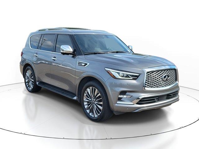 Certified 2021 INFINITI QX80 Sensory with VIN JN8AZ2BD4M9861421 for sale in Tampa, FL