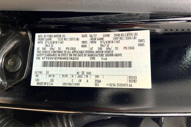 2017 Ford F-150 Vehicle Photo in TOPEKA, KS 66609-0000