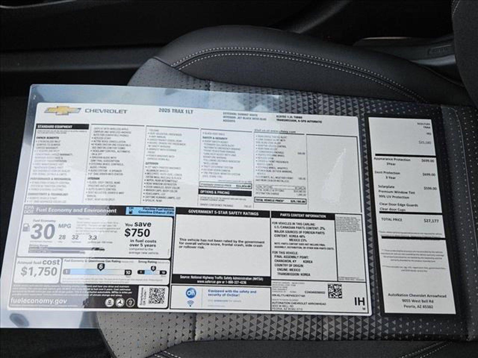 2025 Chevrolet Trax Vehicle Photo in PEORIA, AZ 85382-3715