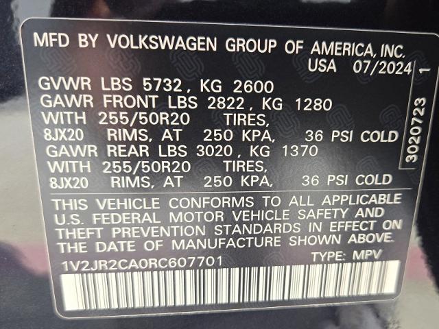 2024 Volkswagen Atlas Vehicle Photo in Weatherford, TX 76087