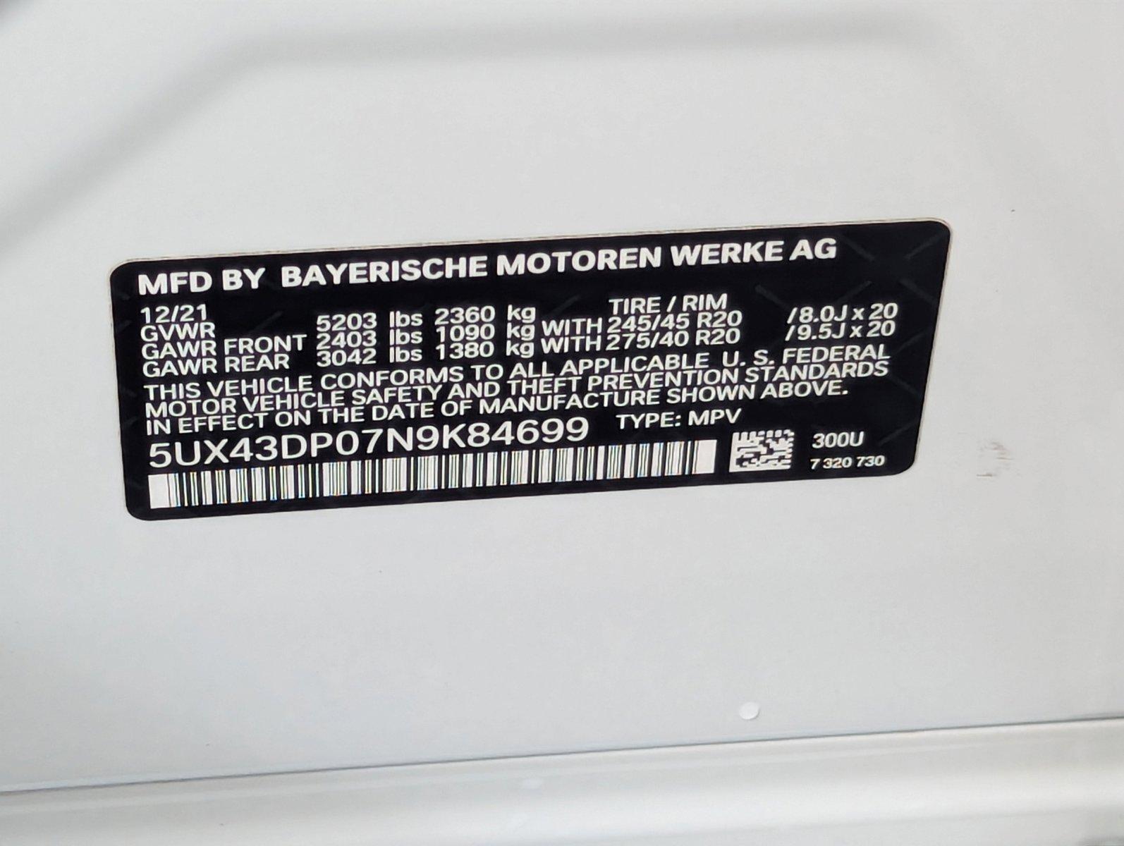 2022 BMW X3 sDrive30i Vehicle Photo in Delray Beach, FL 33444