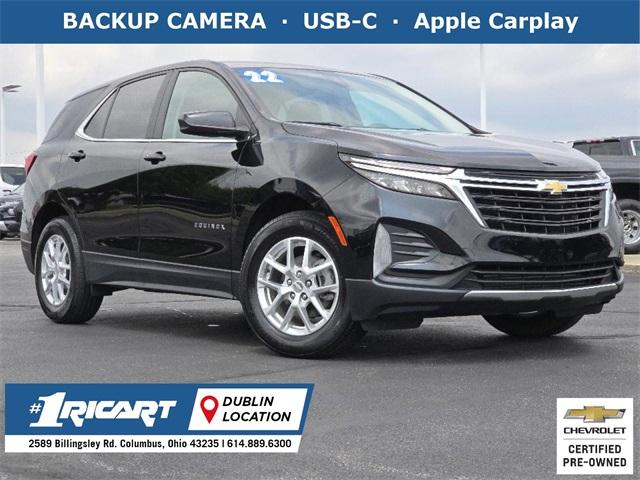 Certified 2022 Chevrolet Equinox LT with VIN 3GNAXKEV0NL275417 for sale in Columbus, OH