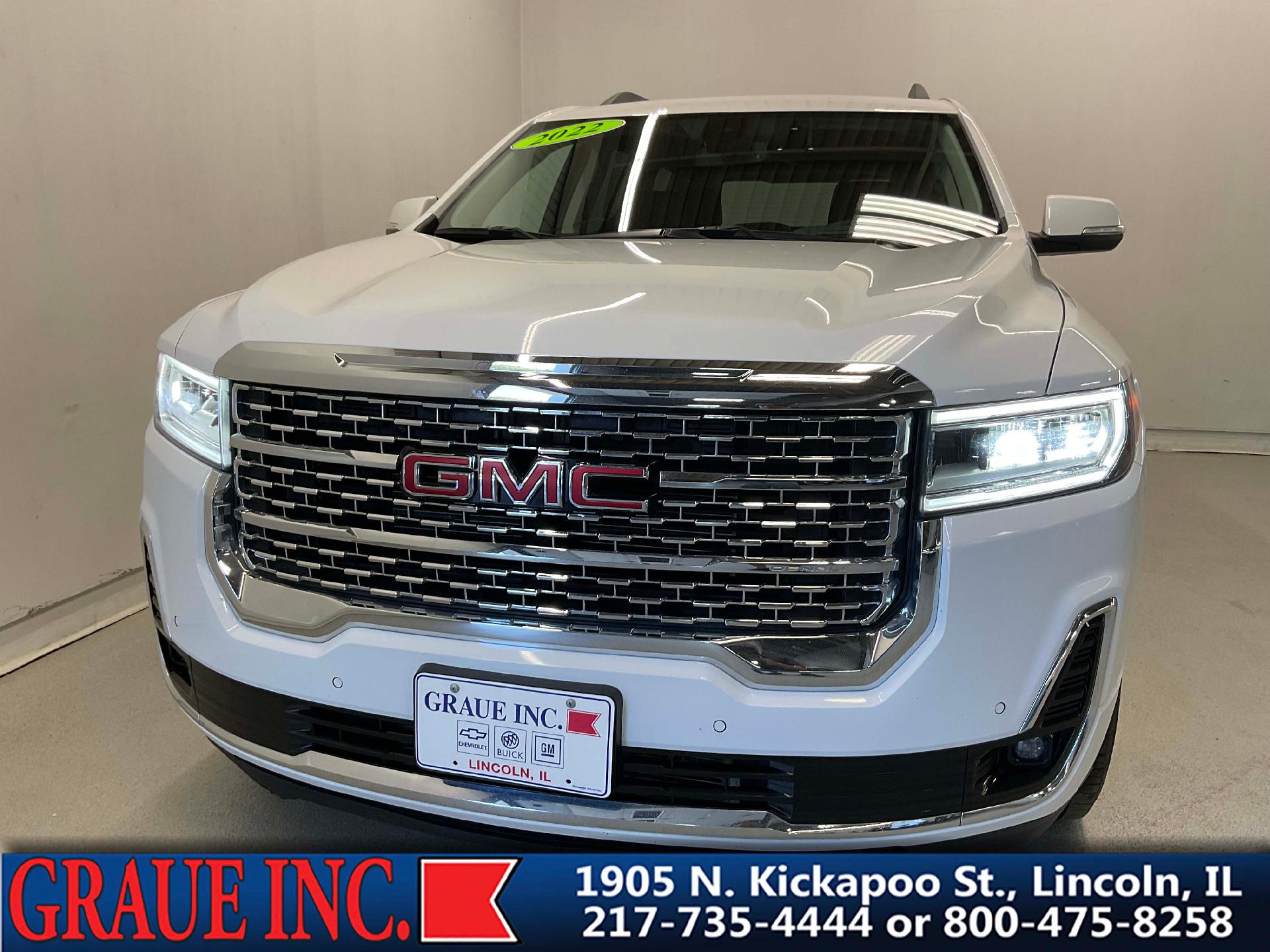 Used 2023 GMC Acadia Denali with VIN 1GKKNPLS2PZ230729 for sale in Lincoln, IL