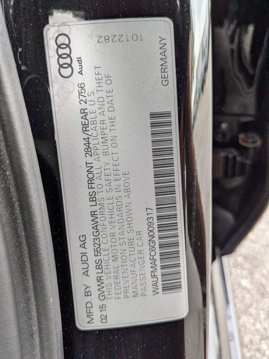 2016 Audi A6 Vehicle Photo in St. Petersburg, FL 33713