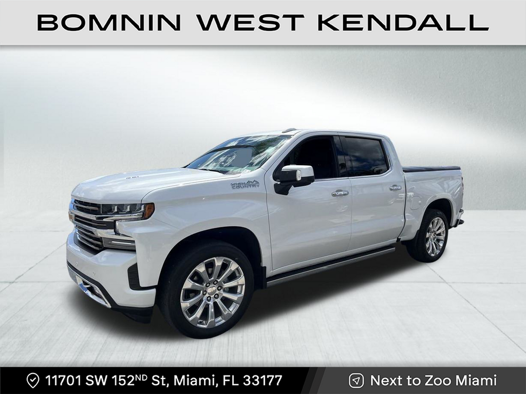 Used 2021 Chevrolet Silverado 1500 High Country with VIN 3GCUYHEL0MG301414 for sale in Miami, FL