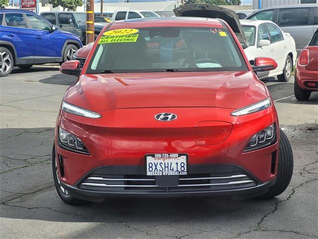 Used 2022 Hyundai Kona EV Limited with VIN KM8K53AG6NU136216 for sale in Merced, CA