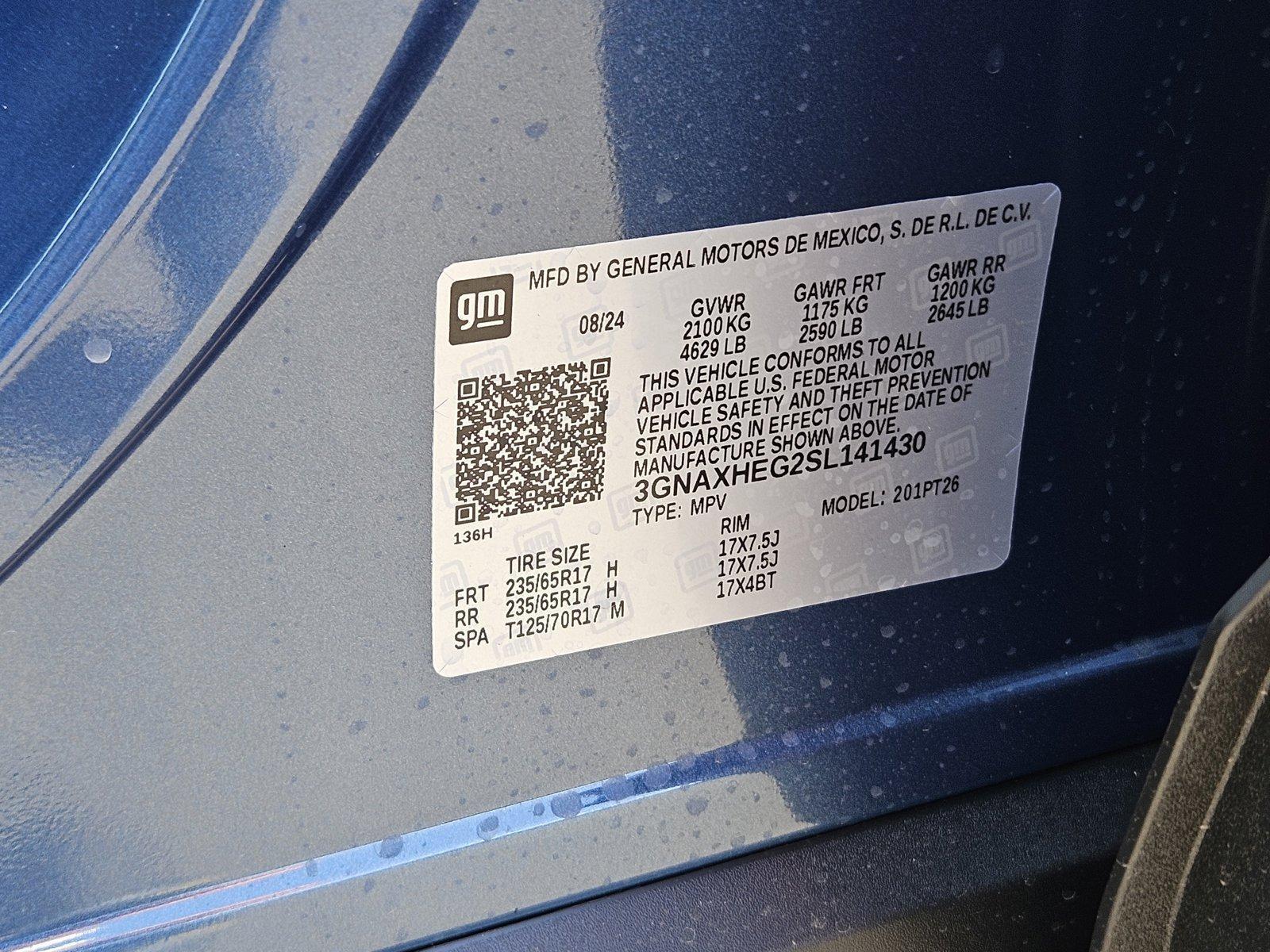 2025 Chevrolet Equinox Vehicle Photo in PEORIA, AZ 85382-3715